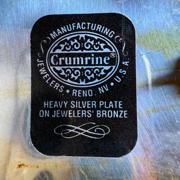 BELT & BUCKLE  |  CRUMRINE® / CIRCLE Y®  |  SILVER LACED BELT  |  MENS 34-US  | - Picture 4 of 15